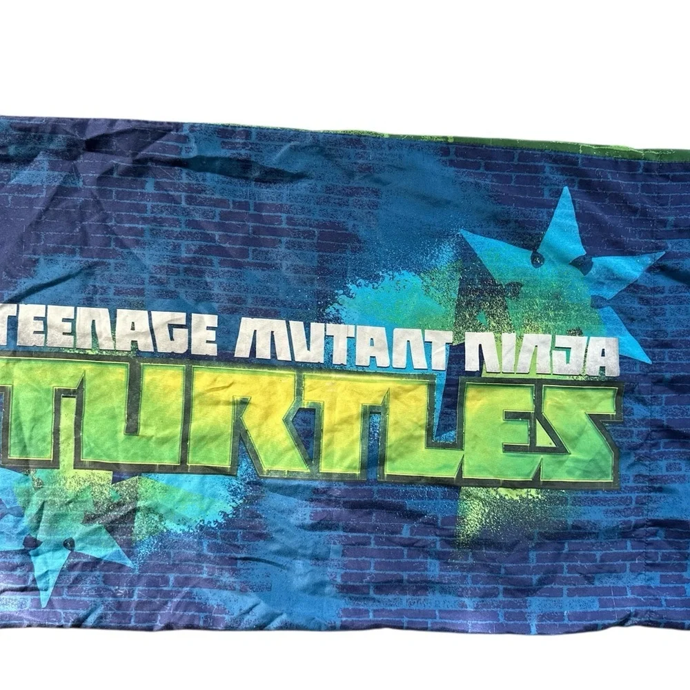 Nickelodeon Teenage Mutant Ninja Turtles Twin Flat Sheet Green w/Pillowcase
